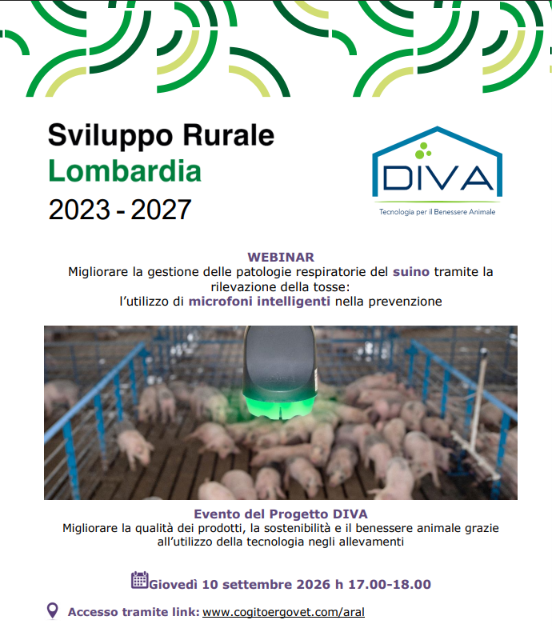 Microfoni intelligenti: un webinar sulla prevenzione delle patologie respiratorie del suino